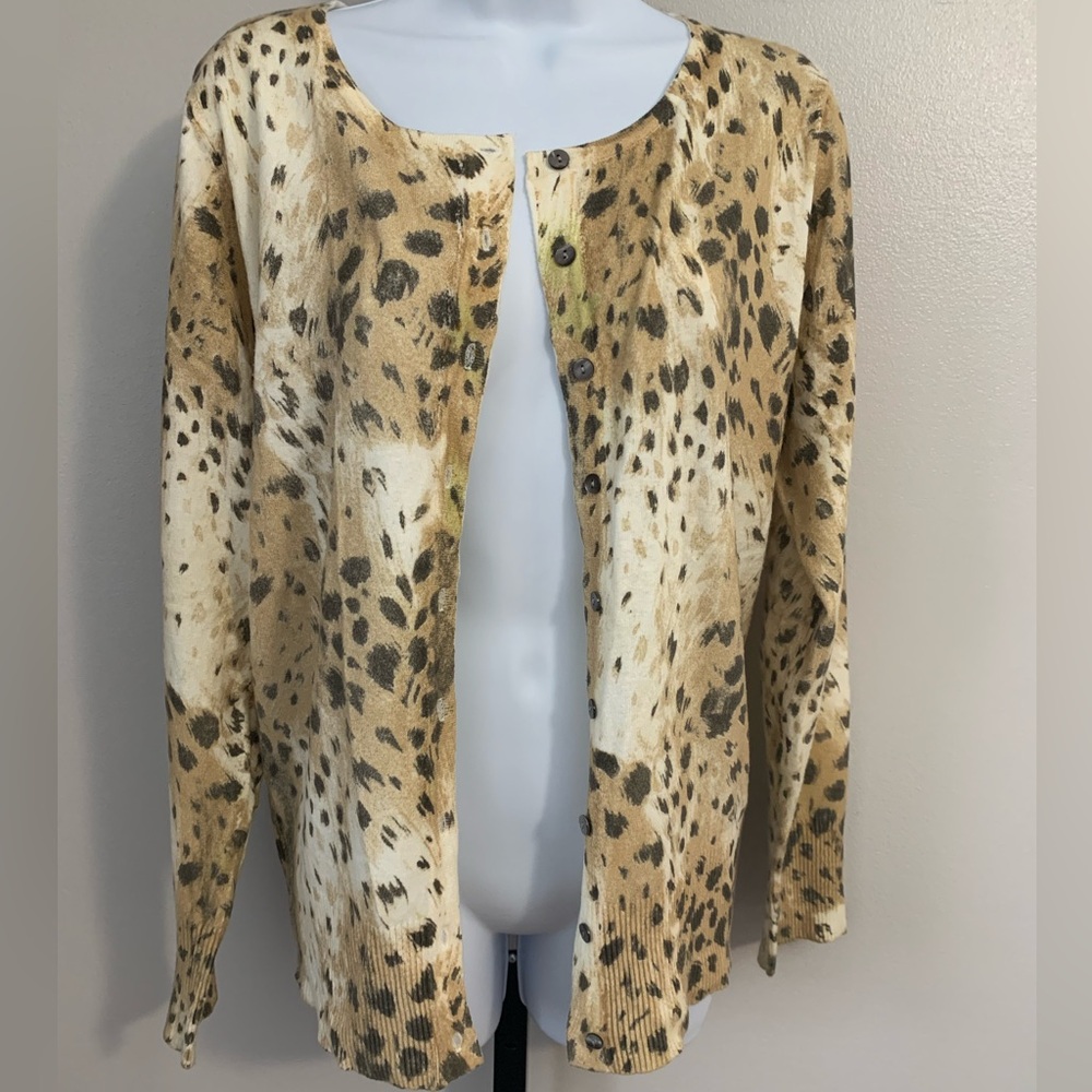 Vila Milano Animal Print Cardigan